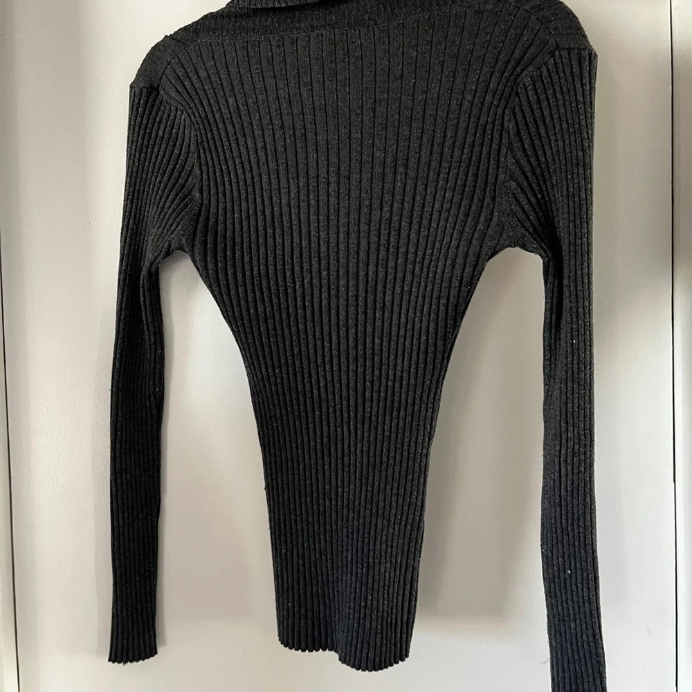 It's Our Time Charcoal Cowl Neck Sweater - Picture 4 of 4